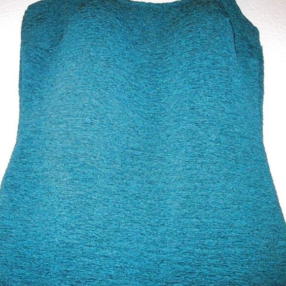 A&H Sportswear Swimsuit Size 22W One Piece Maillot Teal Slimming Textured Pin Up - Picture 3 of 11